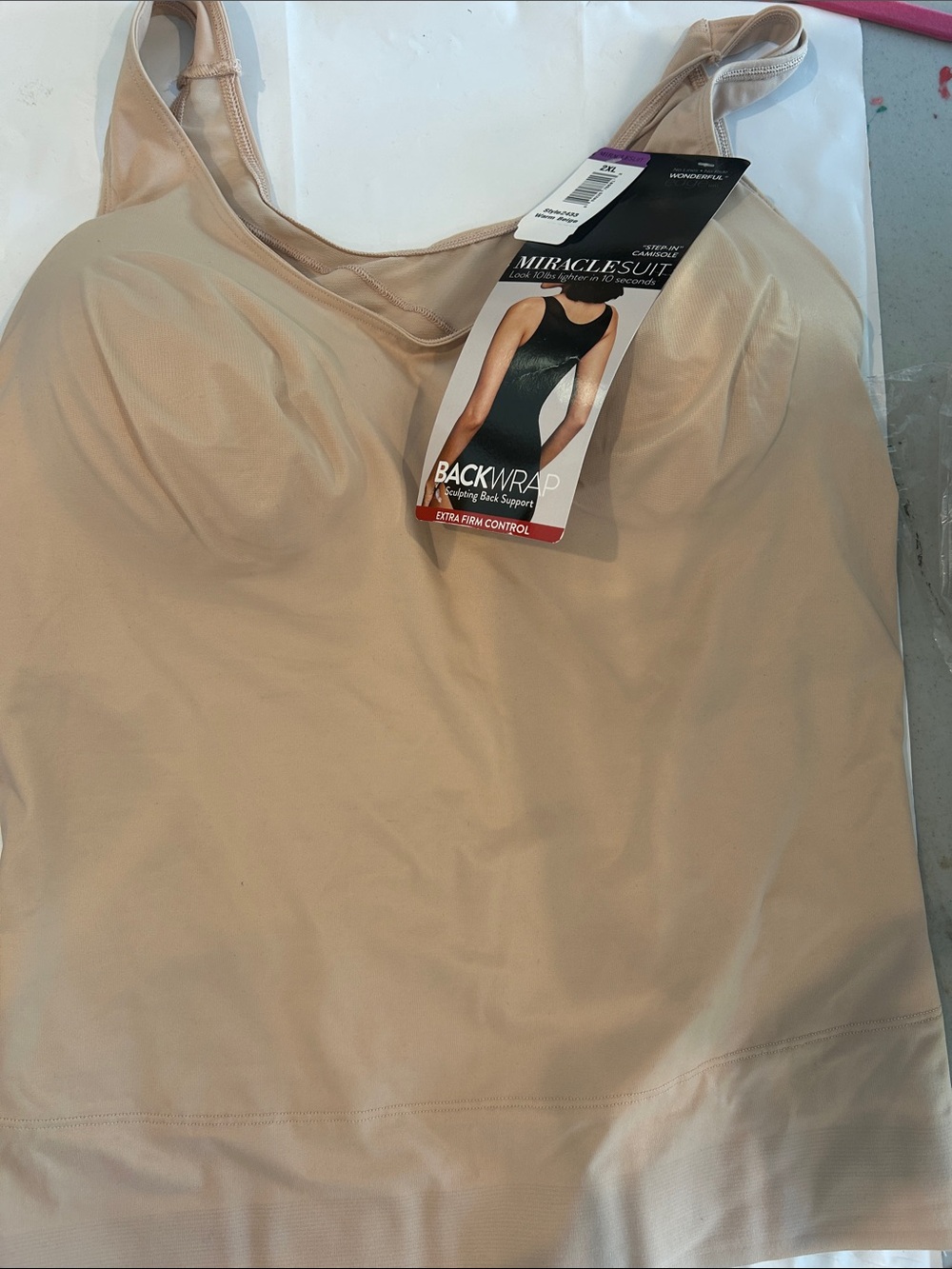 Miraclesuit Beige Nude BackWrap Shaping Camisole